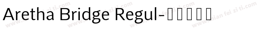 Aretha Bridge Regul字体转换